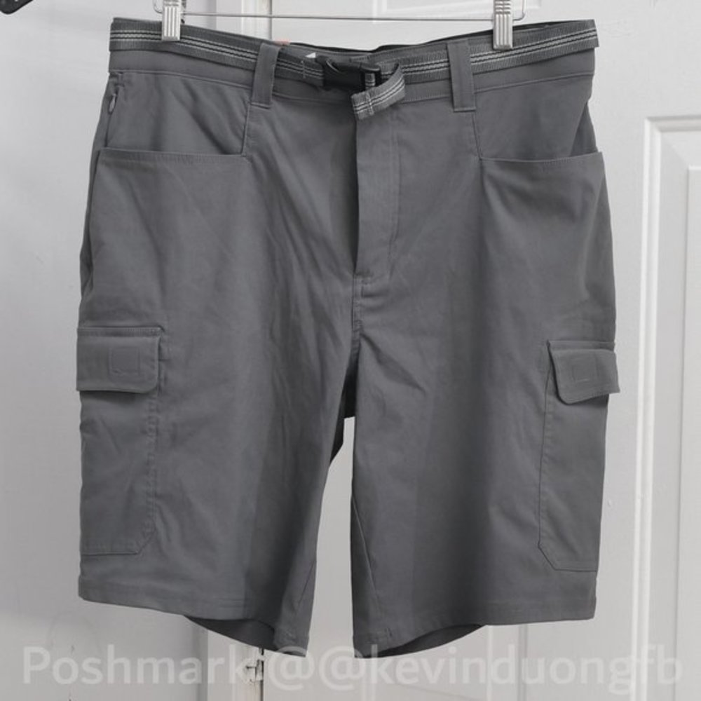 NEW! Men's Orvis‎  Gray  Stretch Cargo Short with Belt